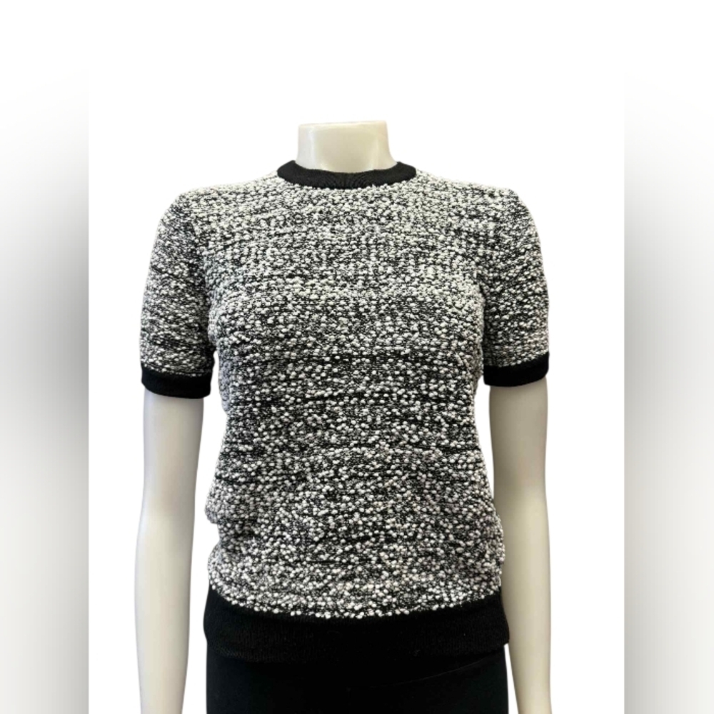 Victoria Beckham EUC For Target Knit T-Shirt White/Black Size XS